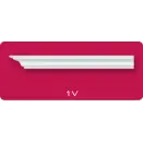Плинтус потолочный ЛАГОМ 1-V экструзионный 2,0 м