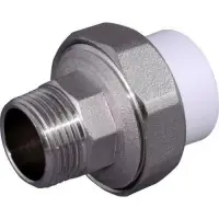 Муфта комбинированная разъемная PPR 32x1\'1/4 с наружной резьбой (Американка) Россия