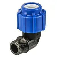 Отвод с наружней резьбой 20х1/2"