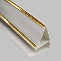 Молдинг(плинтус) потолочный ПВХ Gold Line 10мм, 3м, 2 полосы