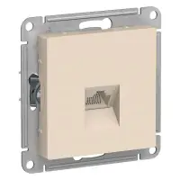 Механизм розетки компьютерной 1-местной СП AtlasDesign RJ45 беж. Systeme Electric ATN000283