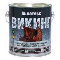 Антисептик лессирующий Акватекс ВИКИНГ для дерева белый 2,5 л
