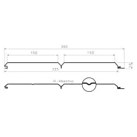 М/Сайдинг МП Ecosteel Textur **, L брус ХL-Н (Накатка), толщина 0.45 мм, размер 0,36*м2
