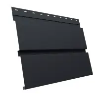 М/сайдинг Квадро брус (GL) Драп RAL7024 (мокрый асфальт) толщина 0,45мм, размер 0,34*0.76 м.п. (в пленке)