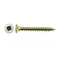 Саморез универсальный 4,5х80 желтый цинк (уп 5шт) SteelRex