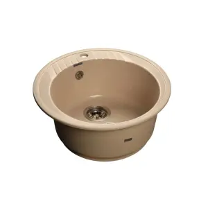 Мойка композитная GRANFEST Rondo d520 Песочный 302 круглая