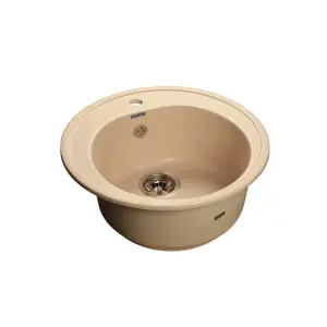 Мойка композитная GRANFEST Rondo d510 Песочный круглая