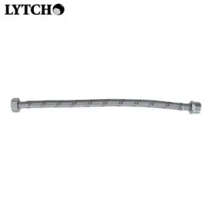 Подводка гибкая для воды 1/2" вн-нар 40 см, стальная оплетка (Lytcho)