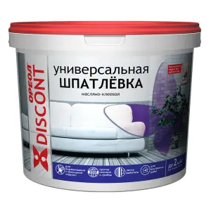 Шпатлевка ОРЕОЛ универсальная масляно-клеевая для внутренних работ ДИСКОНТ 8 кг