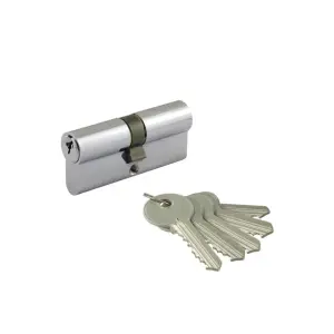 Личина (цилиндр) НОРА-М ECO AL (алюминевая) Л-70 хром (35-35)