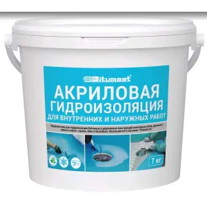 Гидроизоляция акриловая BITUMAST 7 л