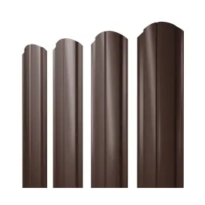 Штакетник металлический Grand Line Slim полукруглый фигурный 0.4 мм RAL **, длина *пог.м
