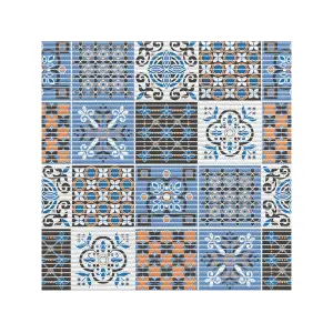 Коврик из вспененного ПВХ "ПРЕОБРАЖЕНИЕ" 0,65х15м 225PT-orange-blue