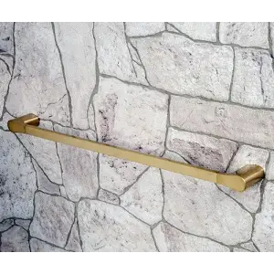 Держатель полотенец одинарный WasserKRAFT Aisch K-5930, золото матовое