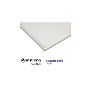 Плита потолочная ARMSTRONG Bioguard Plain Tegular 24 600x600x15 мм белый (5,76кв.м/уп)