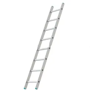 Лестница односекционная алюминиевая DOGRULAR 1x8 ступеней, высота 2,33м
