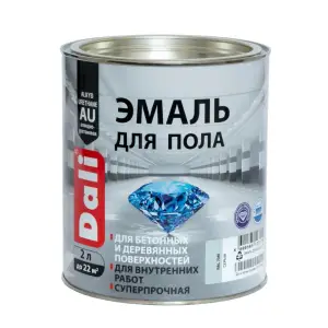 Эмаль для пола cерая (RAL 7040) 2л DALI