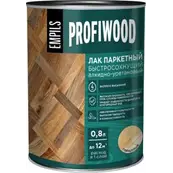Лак паркетный глянцевый EMPILS PROFIWOOD быстросохнущий алкидно-уретановый 2,4 кг