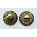 Завёртка сантехническая BUSSARE на круглой накладке WC-20 ANT.BRASS античная латунь