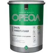Эмаль ОРЕОЛ акриловая глянцевая белая 2,5 кг