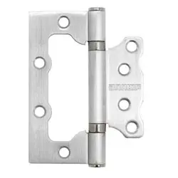 Петля накладная "БАБОЧКА" АЛЛЮР 100х75 2BB SCP 2,5мм матовый хром (2шт)