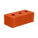 Кирпич полнотелый утолщенный рядовой рифленый с техническими отверстиями М150 Mstera 250х120х88 мм (288 шт/паллет)