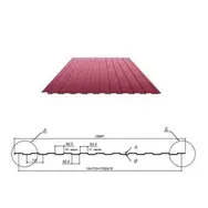 Профнастил С-8(Тип), 0.45 мм, PE двухсторон матовый RAL ** Stynergy, 1.2 * м2