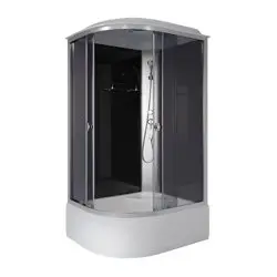 Кабина душевая NIAGARA Eco 1000х800х2150, высокий поддон (40 см), стекло ЧЕРНОЕ, арт.E100/80/40R/TN